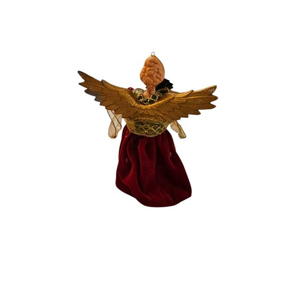 Vintage Christmas Tree Topper Angel Kirkland Tiny Treasures Porcelain - Picture 3 of 5